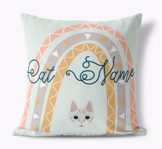 Arch Design: Personalised {breedCommonName} Canvas Cushion